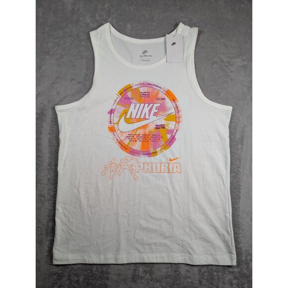 Nike Other - Nike Sportswear Mens Tank Top Large White Graphic Print Streetwear Training